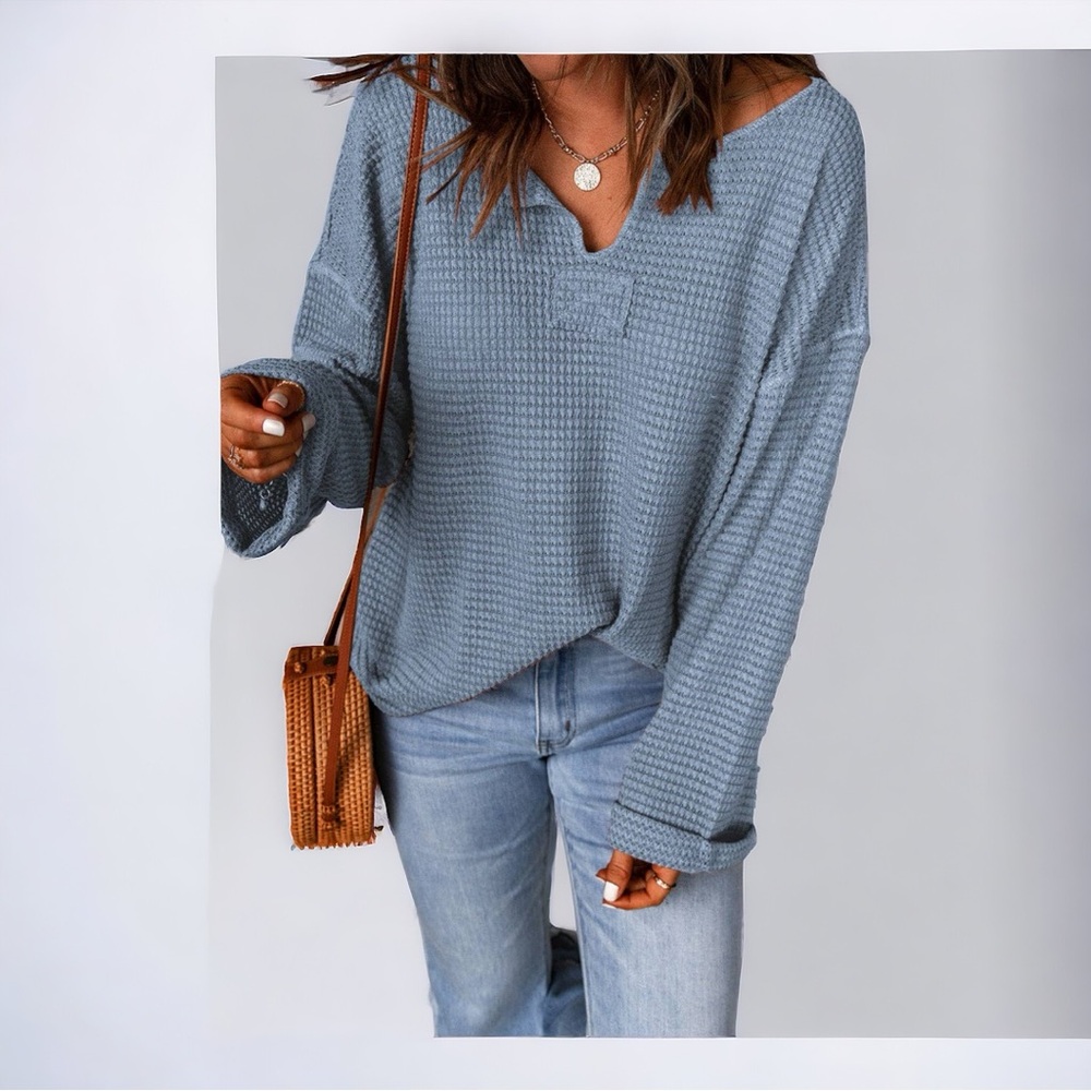Rylie Waffle Knit Top